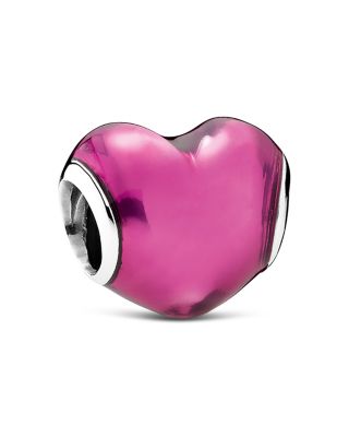 pandora glass heart charm