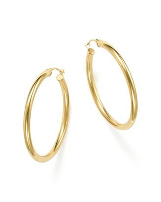 Bloomingdale's 14K Yellow Gold Round Hoop Earrings - 100% Exclusive ...