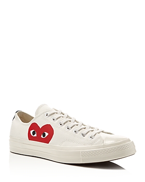 Comme Des Garcons Play x Converse Unisex Chuck Taylor Lace Up Low Top Sneakers