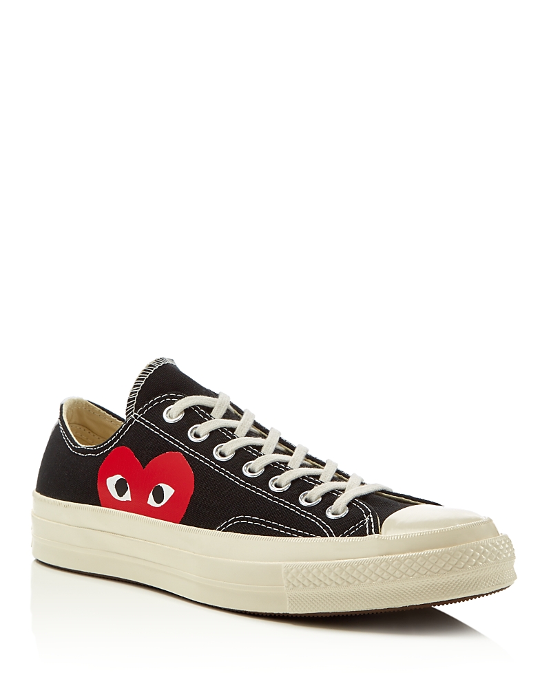 Comme Des Garçons Play Comme Des Garcons Play Black Converse Edition Half Heart Chuck 70 Low Sneakers In Black