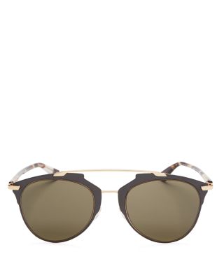 reflected 52mm brow bar sunglasses dior