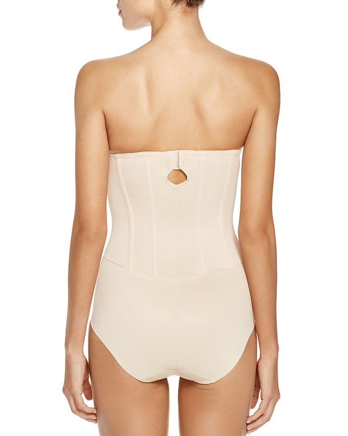 Sheer Bodybriefer Strapless Shaping Bodysuit In Cupid Nude