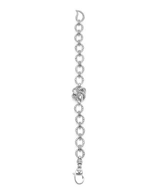 Sterling Silver Love Knot Link Bracelet