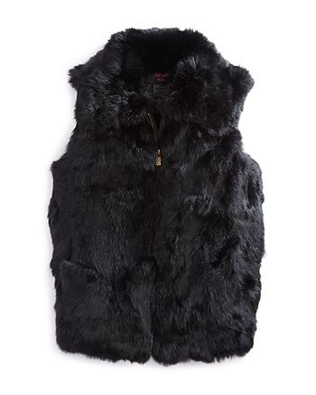 Surell - Girls' Collared Fur Vest - Big Kid