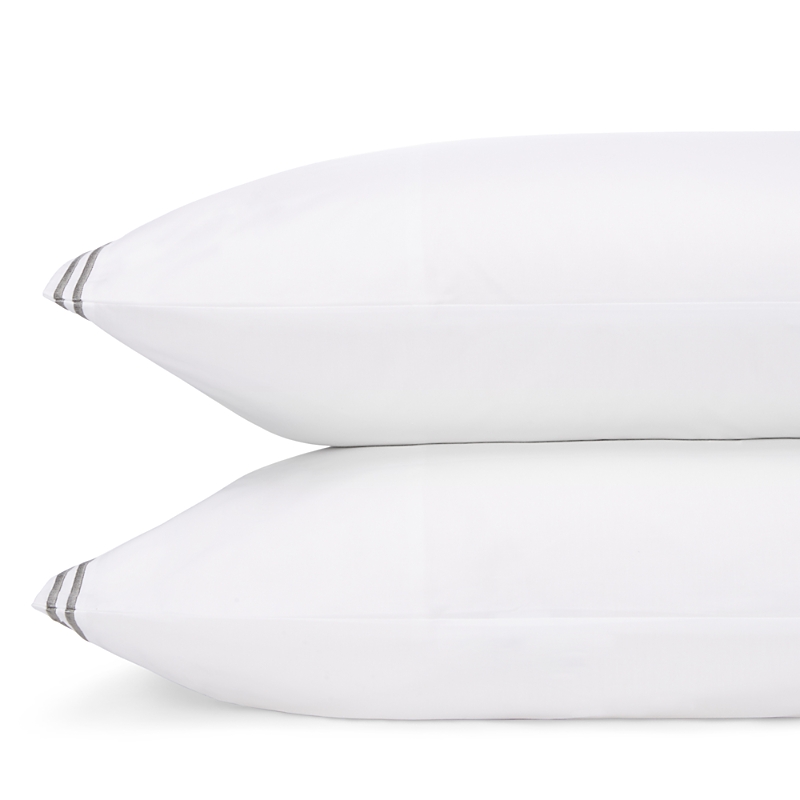 Hudson Park Collection Hudson Park Italian Percale Stitch King Pillowcase, Pair - 100% Exclusive In Charcoal