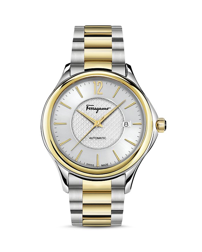 Ferragamo Salvatore Time Two Tone Automatic Watch 41mm