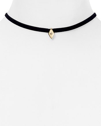 AQUA - Dusty Velvet Choker Necklace, 12" - 100% Exclusive