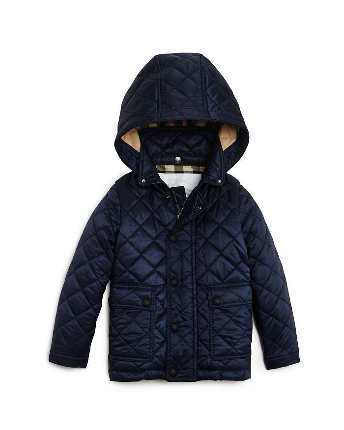 Burberry Unisex Quilted Hooded Jacket - Baby | Bloomingdale's