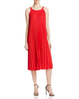 white christmas dresses Jillian Pleated Swing Dress