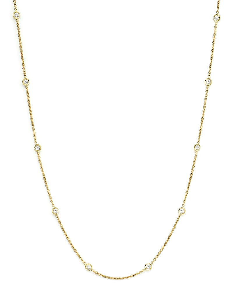 Roberto Coin 18k Yellow Gold Diamonds By The Inch Necklace, 18 In Gold
