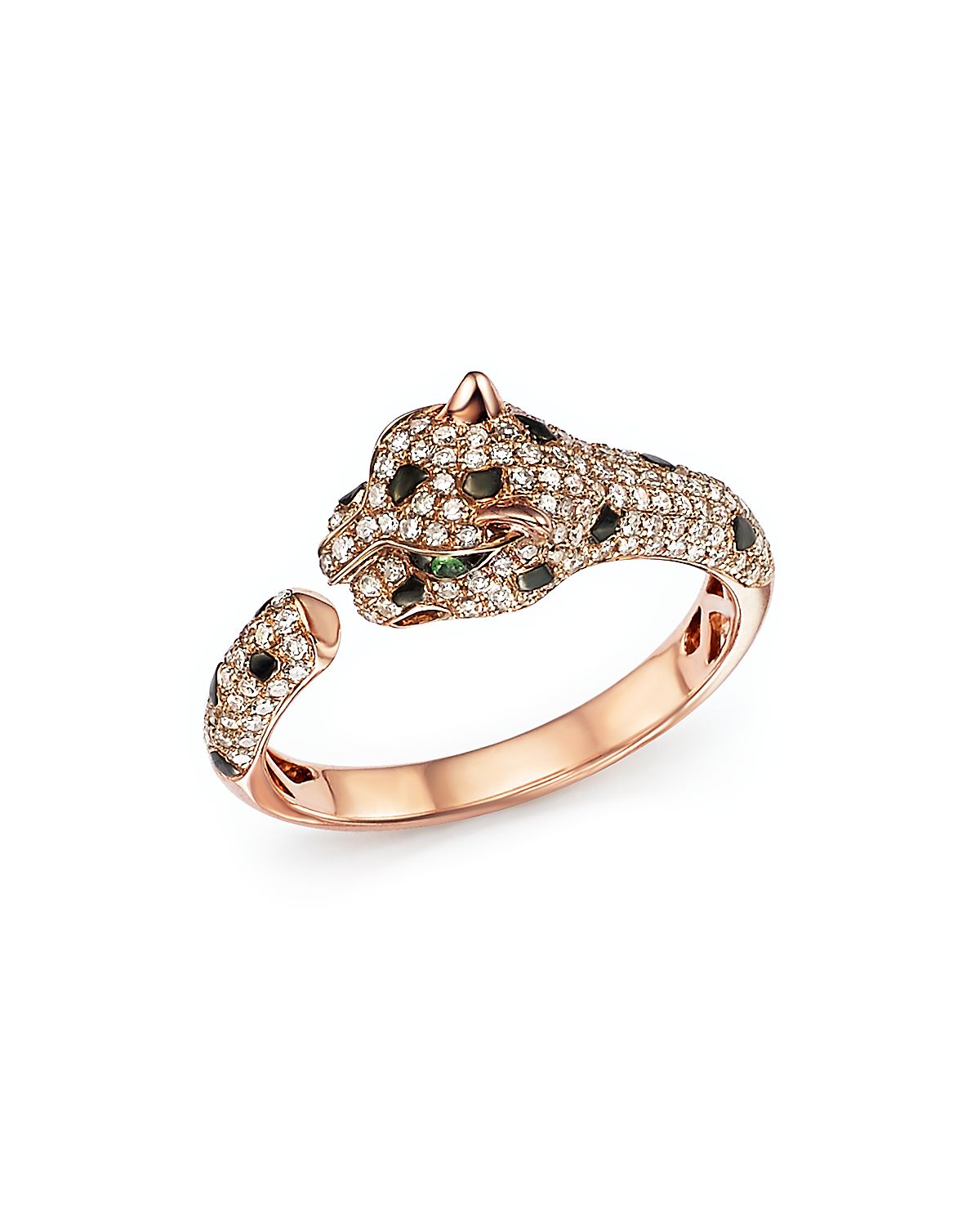 Diamond and Tsavorite Panther Ring