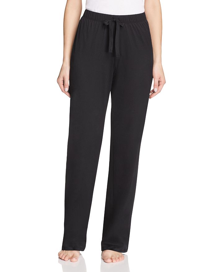 Shop Hanro Cotton Deluxe Drawstring Lounge Pants In Black