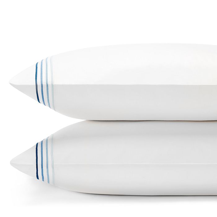 Frette Cruise King Pillowcase, Pair - Exclusive In White/blue