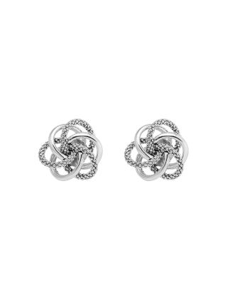 LAGOS Sterling Silver Knot &amp;quot;Caviar&amp;quot; Earrings