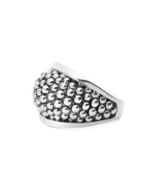 LAGOS Sterling Silver Caviar Domed Ring