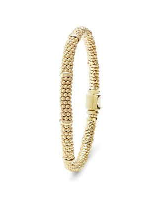 Caviar Gold Collection 18K Gold Caviar Beaded Station Bracelet