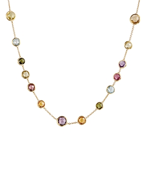 Marco Bicego Mini Jaipur Multicolored Gemstone Necklace, 16 Marco Bicego Mini Jaipur Multicolored Gemstone Necklace, 16