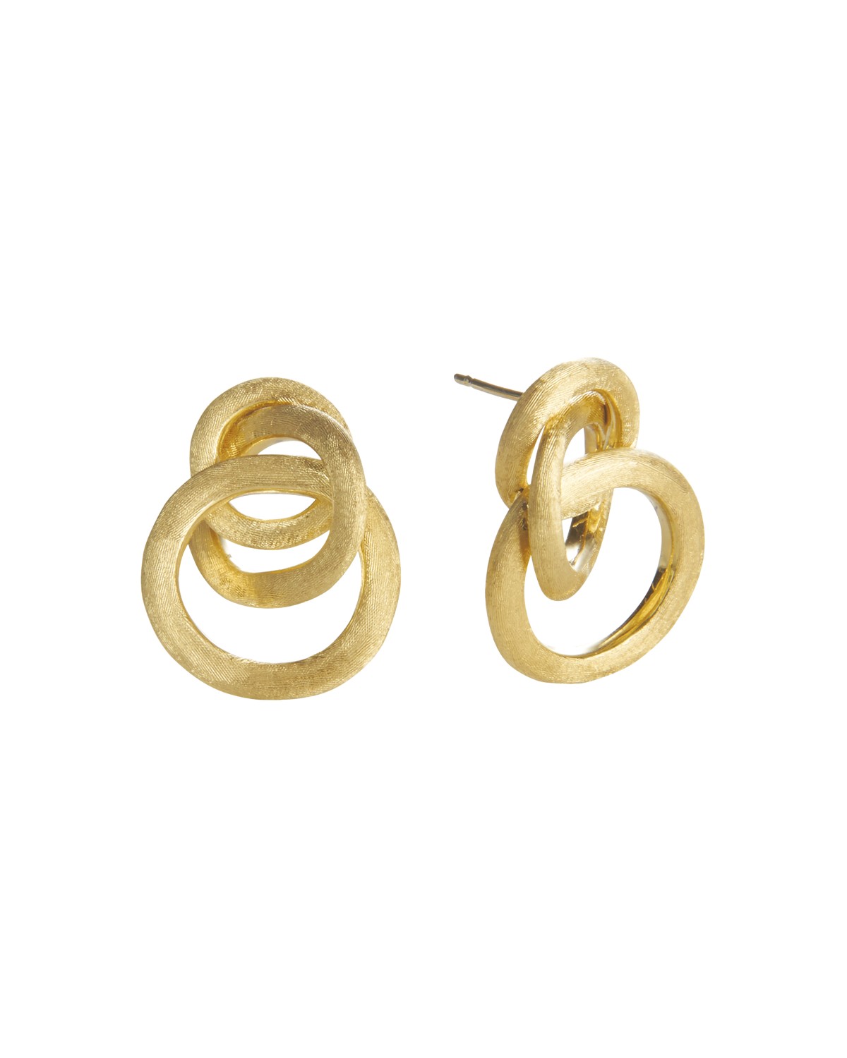 Jaipur 18 K Yellow Gold Loop Earrings