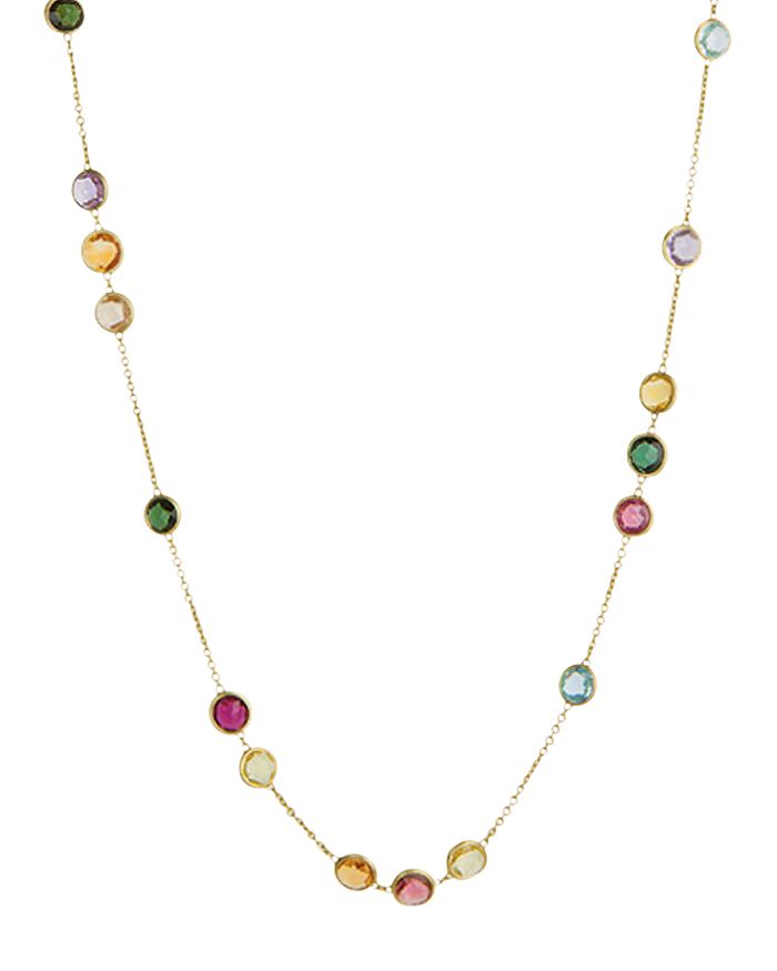 Marco Bicego 18k Gold Jaipur Mixed Stone Necklace, 36 In Multi/gold