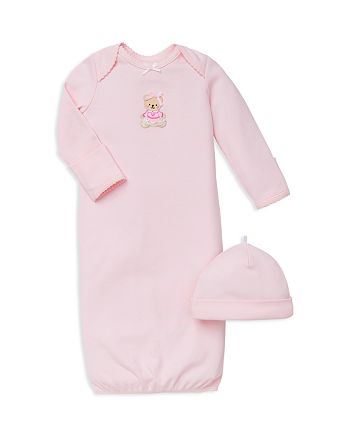 Little Me - Girls' Bear Gown & Hat Set - Baby