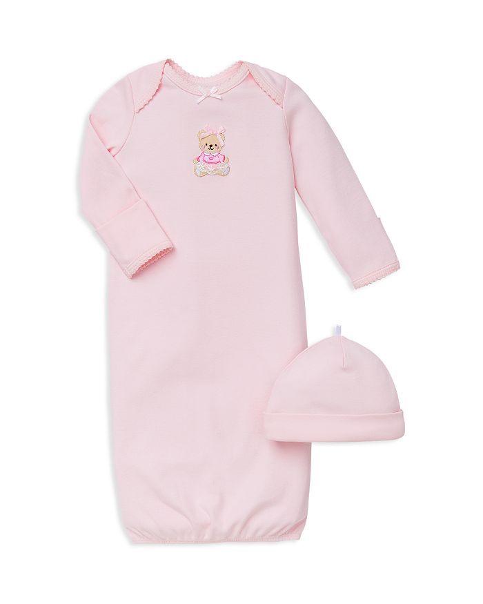 Shop Little Me Girls' Bear Gown & Hat Set - Baby In Barely Pink