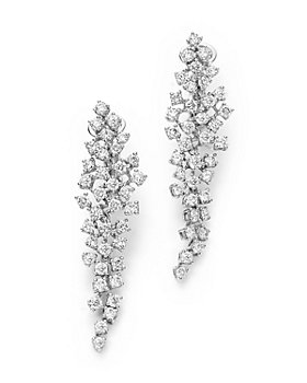 Bloomingdale's - Cascade Diamond Drop Earrings in 14K White Gold, 2.55 ct. t.w. - 100% Exclusive