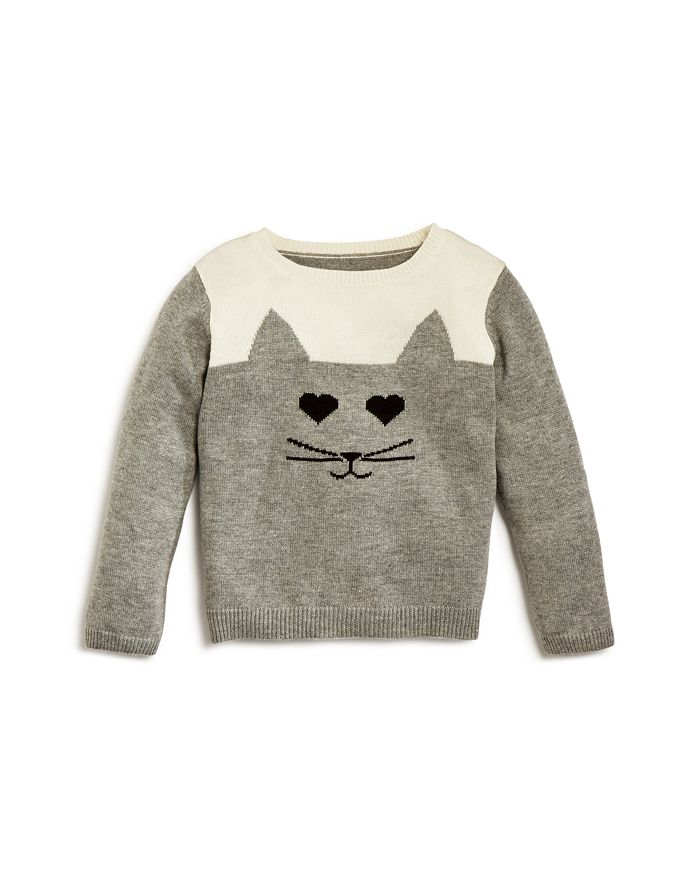Bloomie's Baby Bloomie's Infant Girls' Cat Sweater , Sizes 1224 Months