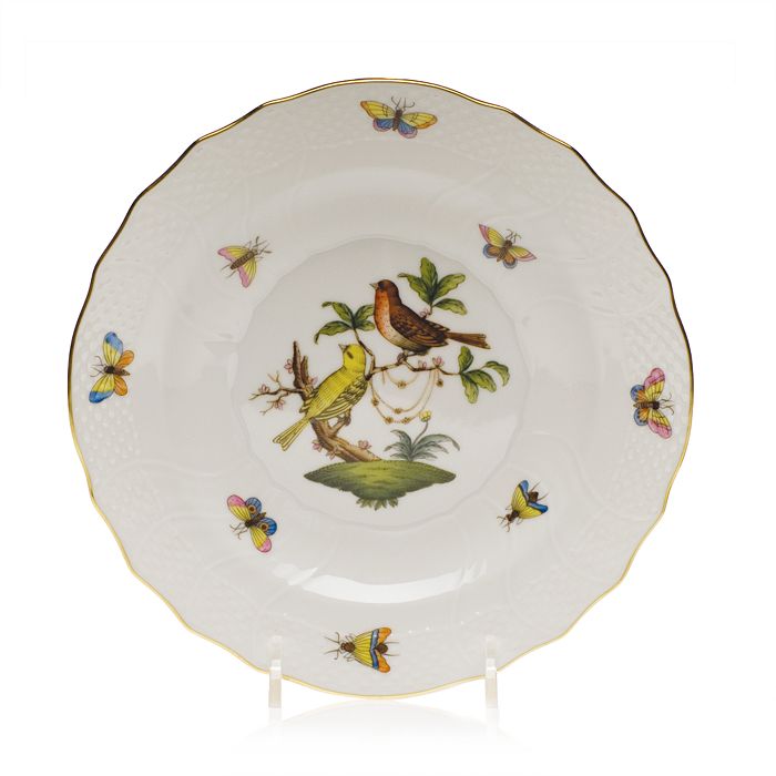 Shop Herend Rothschild Bird Salad Plate In Motif 01