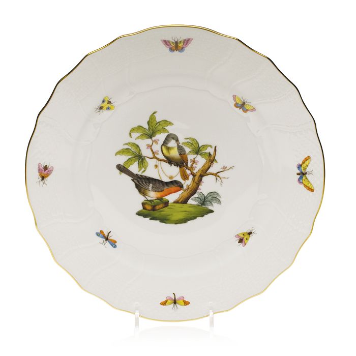 Herend Rothschild Bird Dinner Plate In Motif 02