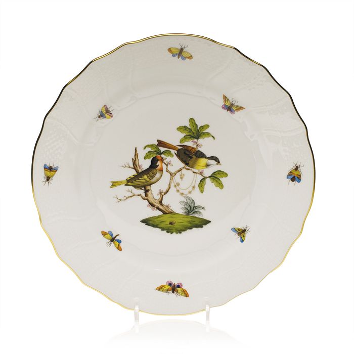 Herend Rothschild Bird Dinner Plate In Motif 11