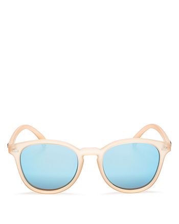 Le Specs Women's Bandwagon Mirrored Round Sunglasses, 50mm | Bloomingdale's