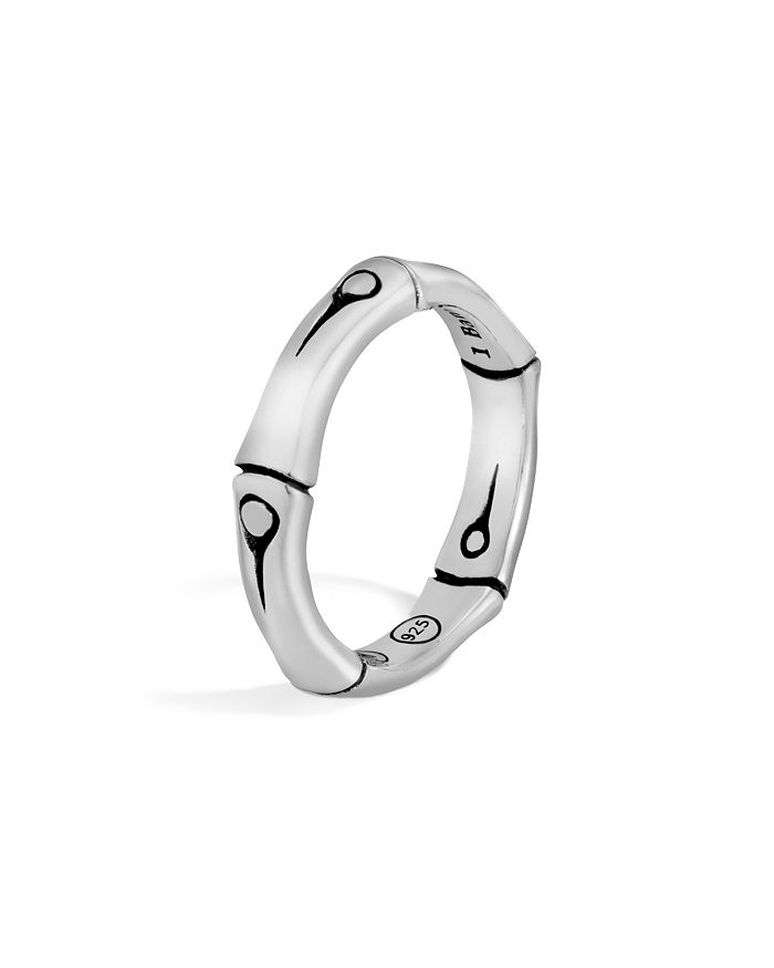 JOHN HARDY STERLING SILVER BAMBOO BAND RING,RB5943X6