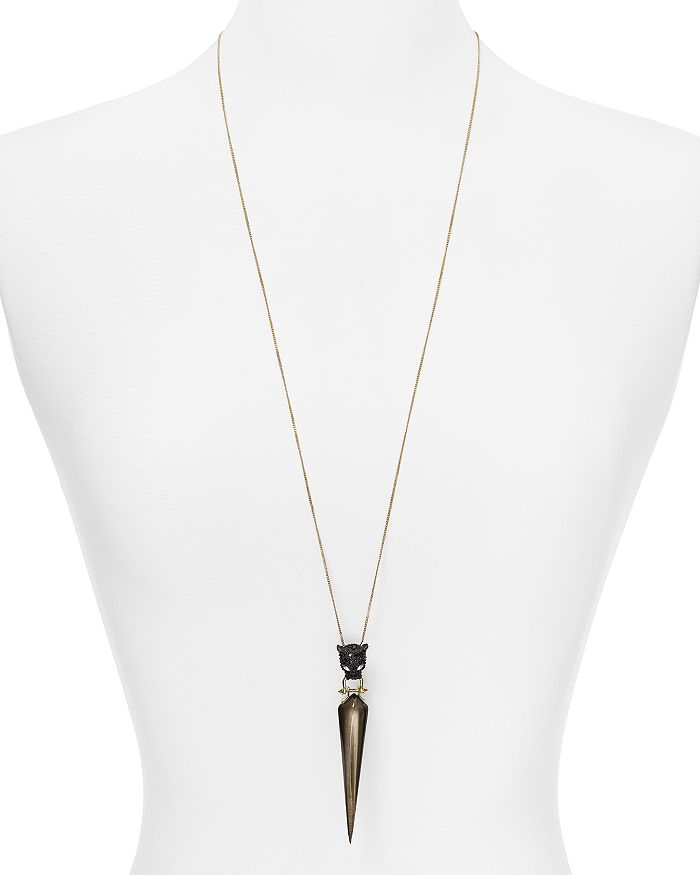 Alexis Bittar Crystal Encrusted Panther Pendant Necklace 31