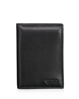 Buy Leather Men Bi Fold Wallet with FIXED FLIP UP single Window ID -  BLACK-by Marshal® at