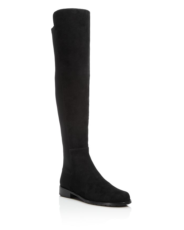 Shop Stuart Weitzman Women's 5050 Over The Knee Boots In Black Suede