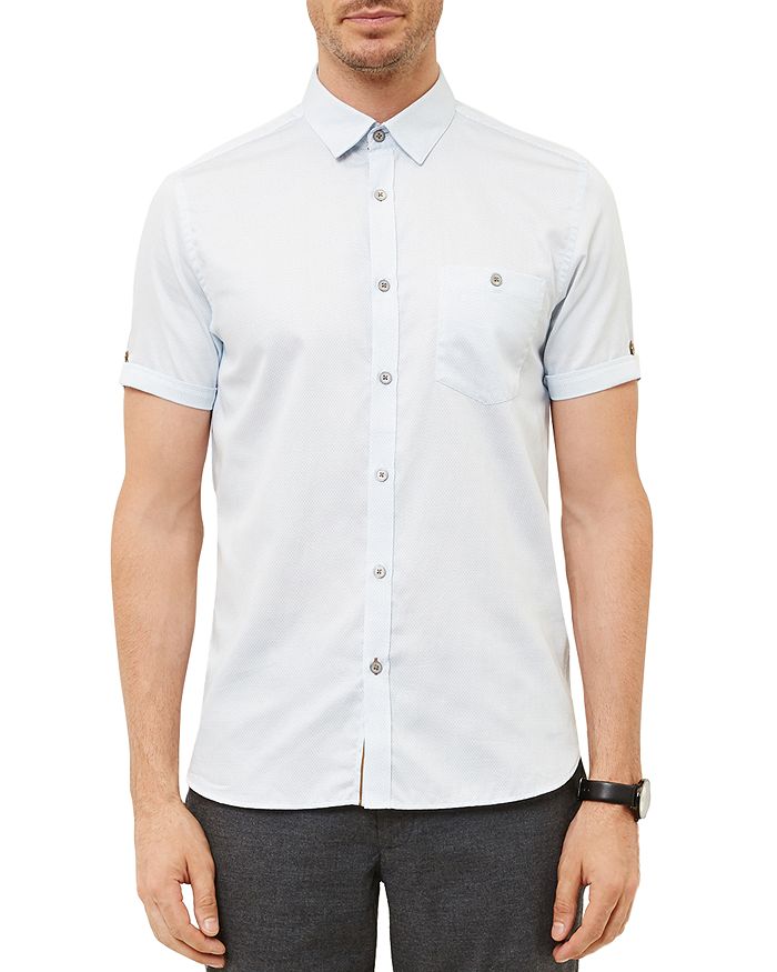 Ted Baker Newcool Geo Print Regular Fit Button-Down Shirt | Bloomingdale's