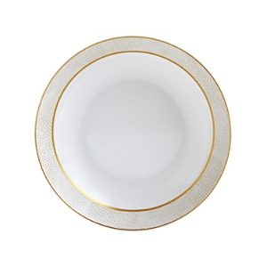 Photos - Barware Bernardaud Sauvage White Coupe Soup Bowl Gold/White 1674-026