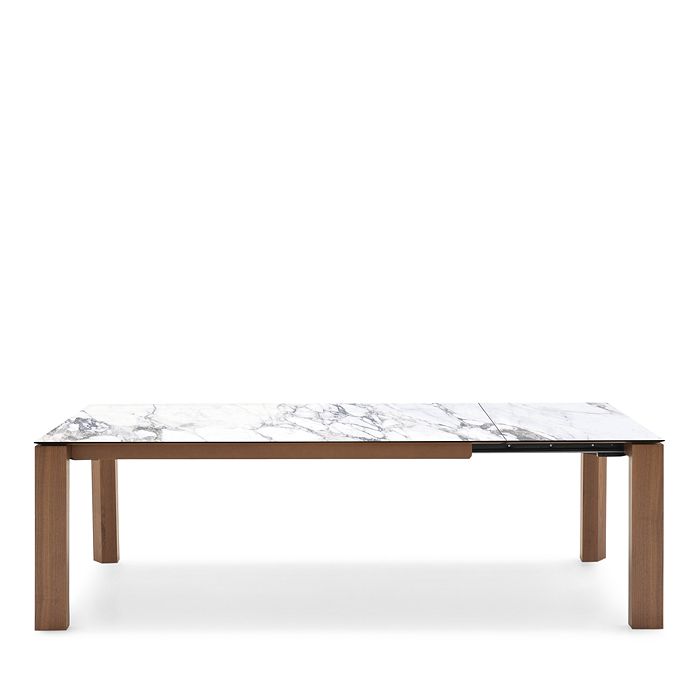 Shop Calligaris Omnia Extension Dining Table In White Marble