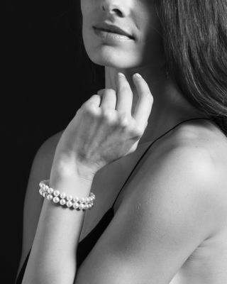 Sterling Silver Luna 2 Strand Pearl Bracelet