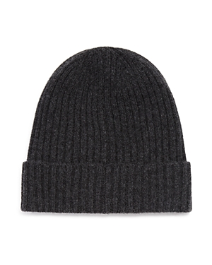 The Men's Store at Bloomingdale's Ribbed Cashmere Cuff Hat - 100% Exclusive