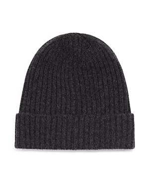 The Men's Store at Bloomingdale's Ribbed Cashmere Cuff Hat - 100% Exclusive The Men's Store at Bloomingdale's Ribbed Cashmere Cuff Hat - 100% Exclusive