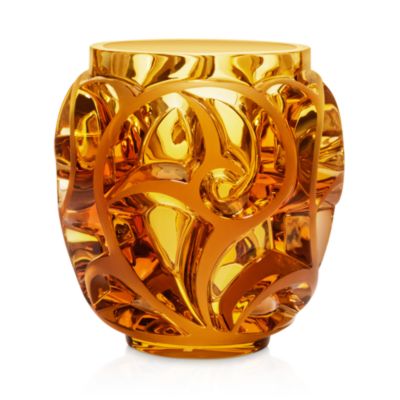 Lalique - Tourbillon Amber Vase