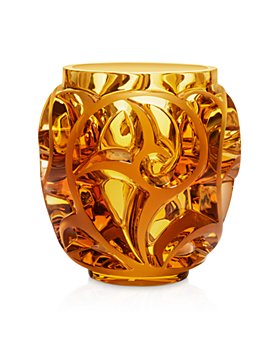 Lalique - Tourbillon Amber Vase 