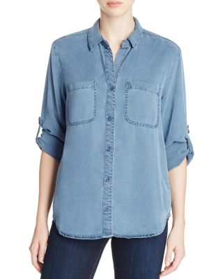 Side Stitch Button Back Shirt | Bloomingdale's