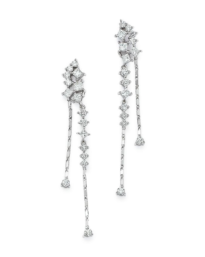 Bloomingdale's Diamond Cascade Drop Earrings in 14K White Gold, 1.25 ct ...