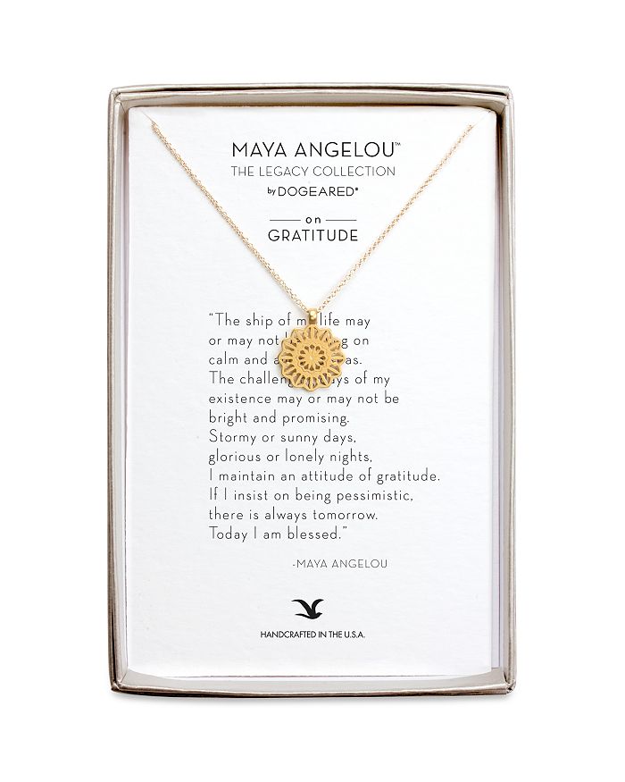 Maya angelou on sale gratitude necklace