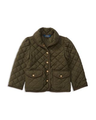 Girls' Diamond-Quilted Barn Jacket 