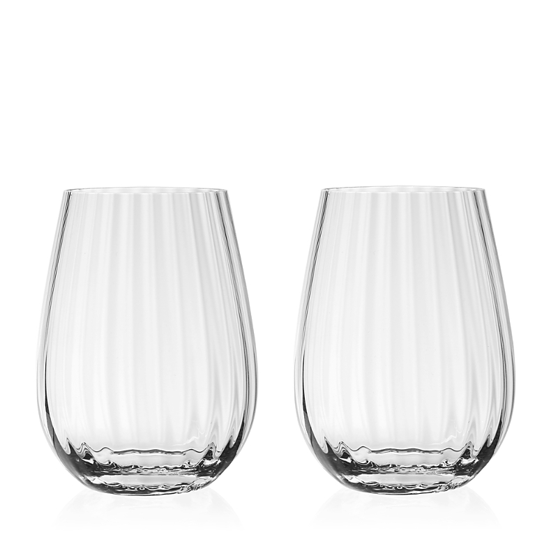 William Yeoward Crystal American Bar Corinne Large Wine Tumblers, Set Of 2 In Clear