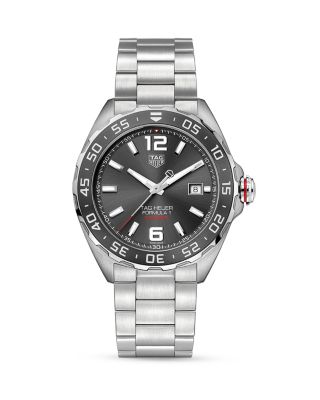 TAG Heuer - Formula 1 Calibre 5 Automatic Men's Grey Steel Watch, 43mm