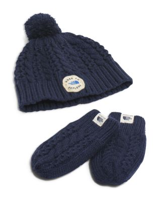 north face baby hat and mittens